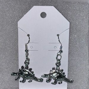 Handmade dinosaur earrings!